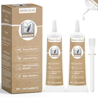Imagen de WAN2TLK pegamento flexible para encuadernar libros, 120 ml, se seca transparente, de papel encuadernación y reparación sobres, postales, manualidades papel, tarjetas