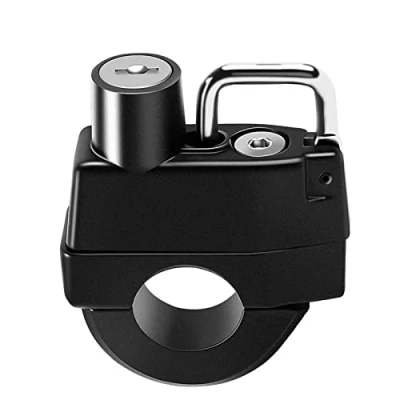 Imagen de Eayoly Candado para Moto Cerradura Seguridad Cascos a Prueba manipulaciones antirrobo con 2 Llaves manillares 22 28 mm/0,9 1,1 in