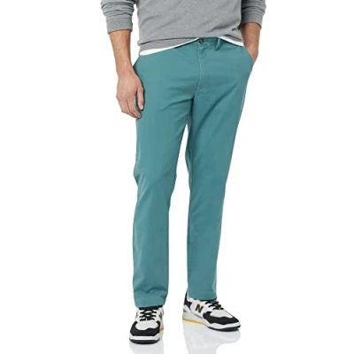 Imagen de Amazon Essentials Pantalones Chinos de Pitillo, Elásticos, Informales Hombre, Verde Salvia, 31W / 28L