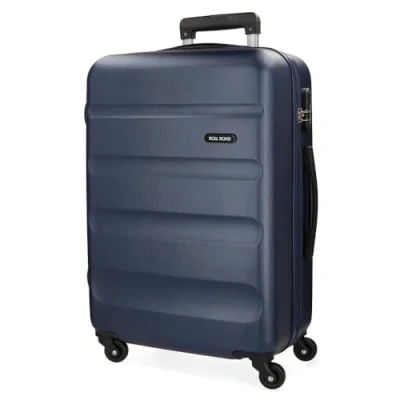 Imagen de Roll Road Flex Maleta mediana Azul 46x64x23 cms Rígida ABS Cierre combinación 56L 3,1Kgs 4 Ruedas