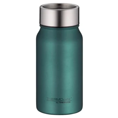 Imagen de THERMOcafé by THERMOS TC DRINKING MUG Green mat 0,35 l, taza térmica de acero inoxidable, café para llevar, a prueba fugas, 8 horas caliente 16 fría, apta lavavajillas, sin BPA