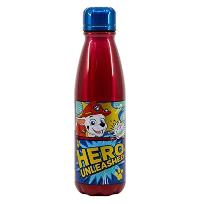 Imagen de Storline Paw Patrol Botella de agua aluminio 600 ml para niños y niñas regreso a la escuela
