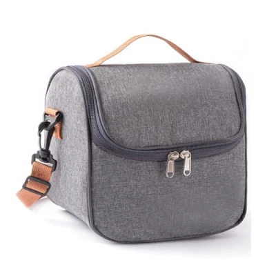 Imagen de sunVigorous Borsa Pranzo, Termica Porta Frigo, Borse Termiche Pranzo: Ideale per Lavoro, Scuola, Gite e Trasporto di Alimenti (gris, 6.5L)