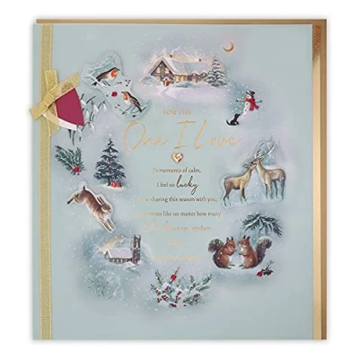 Imagen de Clintons: Tarjeta de Navidad tradicional con escenas navideñas, multicolor, 284 x 260 cm (1169485)