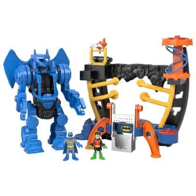 Imagen de Imaginext Fisher,Price DC Super Friends Batman Centro de Mando Robot Set Juego con Figuras y Accesorios, Juguete +3 años