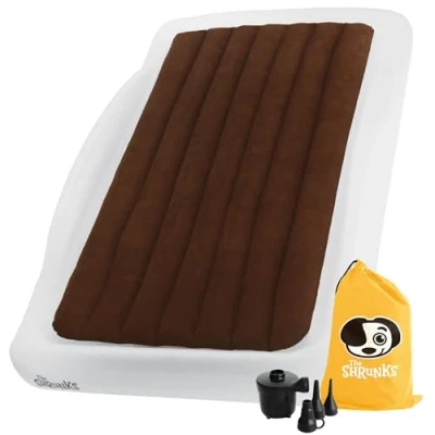 Imagen de The Shrunks Colchón Inflable portátil para Viajes de Pijamas Sleepover, Cama familias, o Uso doméstico, Color Blanco, tamaño Doble 200 x 110 cm, 88028