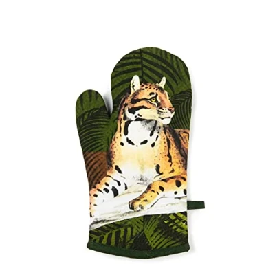 Imagen de Excelsa Leopard Guante de Horno, Talla única, Forro 100% algodón, Relleno poliéster