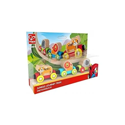 Imagen de Hape E3807 Jungle Journey Railway Engine My First Wooden Train Track Accessories