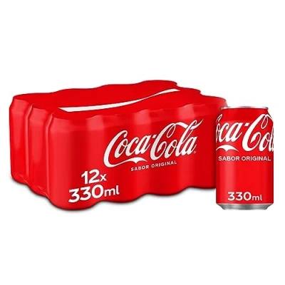 Imagen de Coca cola Sabor Original Refresco de Pack 12 latas, 330 ml