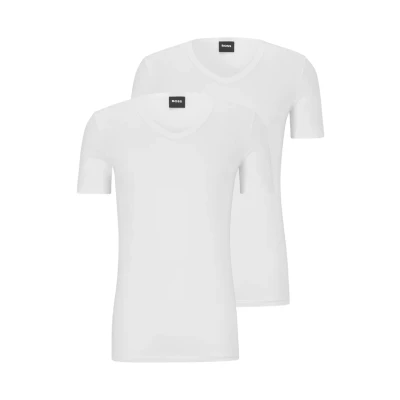 Imagen de BOSS Modern 2 PACK Camiseta interior, Hombre, Talla: Small, White