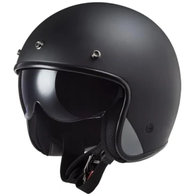 Imagen de LS2, Casco jet moto BOB II solid blackmat, M