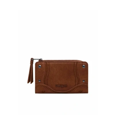 Imagen de Desigual Medium Embroidered Monedero, Mujer, Talla: One Size, Brown