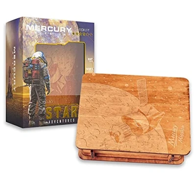 Imagen de Logica Juegos Art. Mercurio Rompecabezas de Madera Cofre Secreto Dificultad 4/6 Extremo Serie Star Adventures