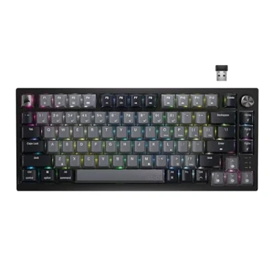 Imagen de Corsair K65 Plus Wireless 75% RGB Teclado mecánico para Juegos Intercambiable en Caliente Interruptores lineales Rojos MLX prelubricados Supresión de Ruido Doble Capa Teclas PBT