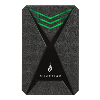 Imagen de Surefire Gaming Hard Drive 2,5 I 1 TB Color Negro Disco Duro Externo HDD Adaptador USB C Windows y MacOSx Iluminación LED RGB Velocidad de Lectura hasta 140 MB/s PC, Playstation Xbox