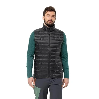 Imagen de Jack Wolfskin Pilvi Down Vest M Chaleco de plumón, Negro, XL para Hombre