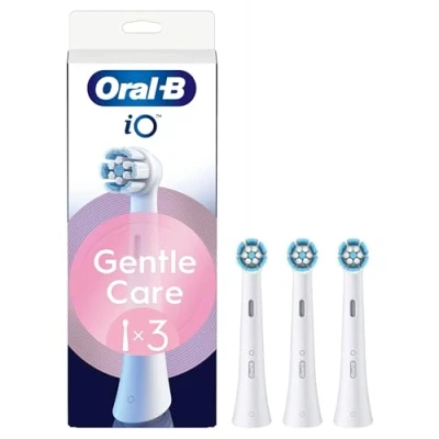 Imagen de Oral B cabezales de repuesto iO Series Gentle Care, redondos originales, para encías sensibles, 3