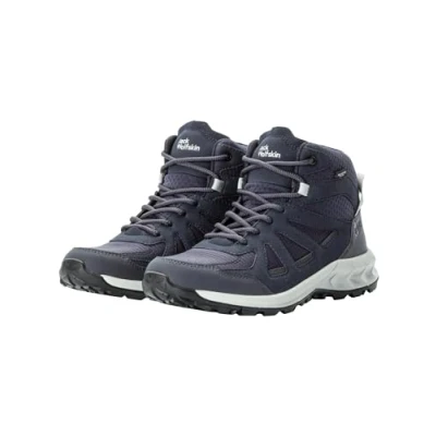 Imagen de Jack Wolfskin Woodland 2 Texapore Mid W, Zapatillas para Caminar Mujer, Gris Grafito, 39.5 EU