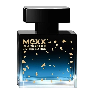 Imagen de Mexx Black &amp; Gold Limited Edition Man Eau de Toilette Perfume afrutado y amaderado para hombre, 30 ml