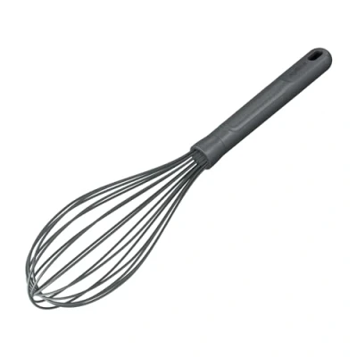 Imagen de Zyliss batidor Varillas de Cocina Silicona Maunual Grande Paja Trigo/Acero Inoxidable, Profesional, Utensilio Cocina, Manual para Huevos, Beluga, 30 cm x 6,5