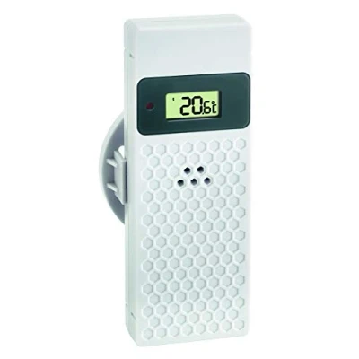 Imagen de TFA Dostmann 30.3245.02 Transmisor térmico higrómetro con Pantalla (43 x 22 115 120 mm), Color Blanco