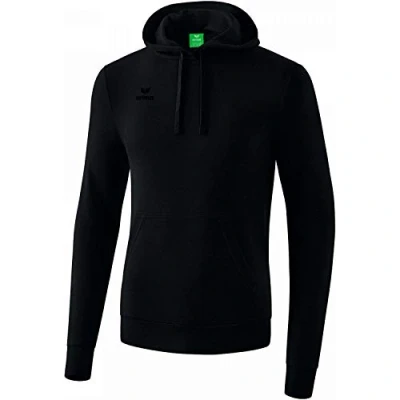 Imagen de ERIMA Basic Uni Sweat Sudadera con Capucha, Unisex Kids, Negro, 128