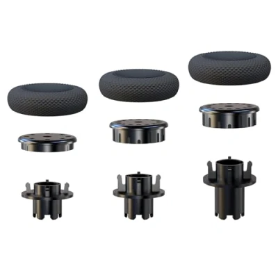 Imagen de EXknight Ajuste de Altura Stick Grips para Mando DualSense Edge, 1 Low Rise(2 Alturas), Mid Rise(4 High Alturas)