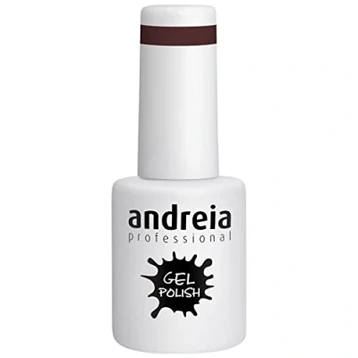 Imagen de Andreia Pintauñas Semipermanentes Esmalte Semipermanente Profesional para Uñas de Gel Manicura con Brillo Intenso que Dura Hasta 4 Semanas Color 229 Púrpura Sombras Castaño 10,5 ml