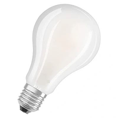 Imagen de OSRAM LED Star Classic A200, lámpara de filamento mate en forma bombilla, casquillo B22d, blanco frío (4000K), 3452 lúmenes, reemplazo para bombillas convencionales 200W, paquete 1