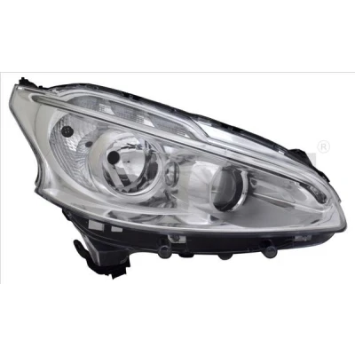 Imagen de TYC 20 14353 16 2 Faros derecha H7/H7, LED con luz diurna para circulación por la LED, sin electromotor PEUGEOT: 208 I Hatchback