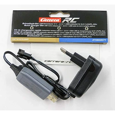 Imagen de Set de Carga rápida 5V 2,4A Adaptor USB GS+ Cable para batería 6,4V LifePo4 (370600071)