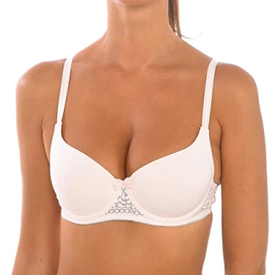 Imagen de DIM Sujetador demi microfibra x1, para Mujer, Multicolor, 90B