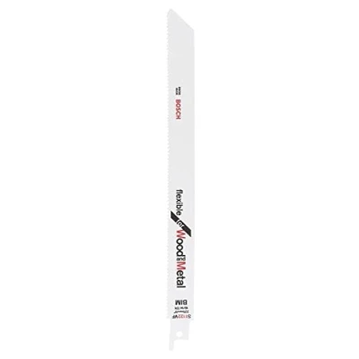 Imagen de Bosch Accessories 25 unidades Hoja de sierra sable S 1122 VF Flexible for Wood and Metal (Longitud 225 mm, accesorio sable)