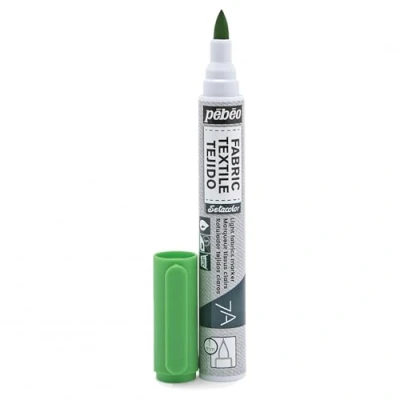 Imagen de Pébéo 803409 7 A marcador telas punta pincel 1 mm verde claro