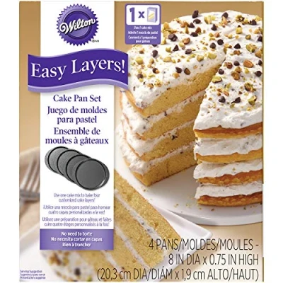 Imagen de Wilton Bakvormen Easy Layers Rond Juego de 4 capas (20 cm)