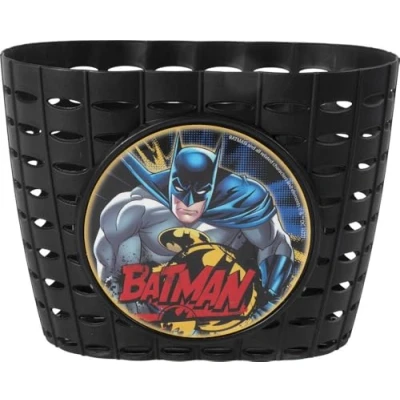 Imagen de DC Comics Cesta Ciclo Porta Objetos Niño Batman Negro Amarillo Bici superhéroes Hombre murciélago Talla única