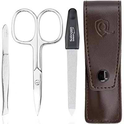 Imagen de marQus Set de manicura y pedicura Lima, tijeras pinza acero, ideal para viaje, estupendo como regalo mujer hombre