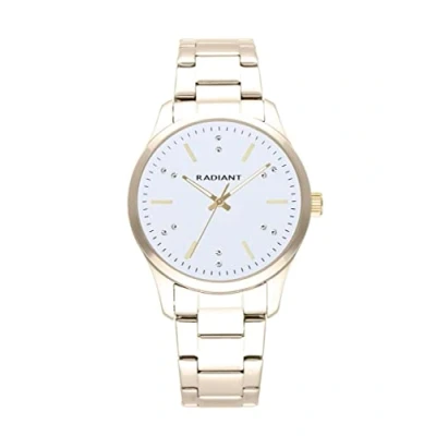 Imagen de Radiant Colección Saona Reloj analógico de Cuarzo. Pulsera para Mujer. Brazalete con Esfera Dorada y Correa Acero Inoxidable. Tamaño 36mm. 3ATM.