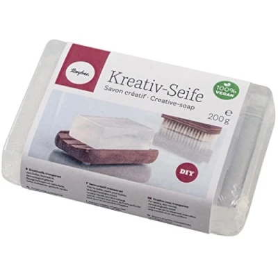 Imagen de Rayher Base jabón glicerina transparente, 200 g, 100% vegano, para hacer jabones, 34226000