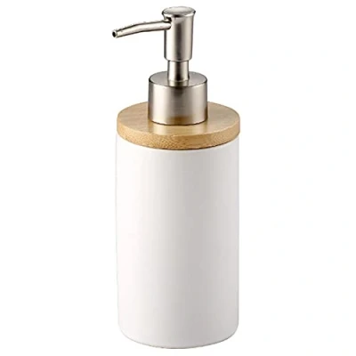 Imagen de OnePine Dispensador de Jabón Cerámica, Recargable Dosificador para Líquido, Lavavajillas, Loción, Champú