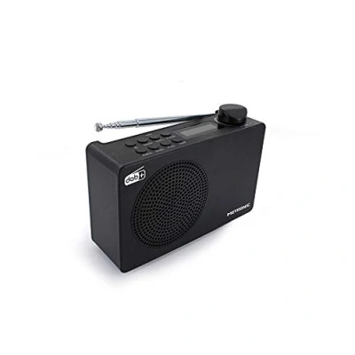 Imagen de METRONIC 477231 Radio Digital Dab+ y FM RDS con Salida de Auriculares, Doble Alarma batería integrada una autonomía 7 Horas Negro
