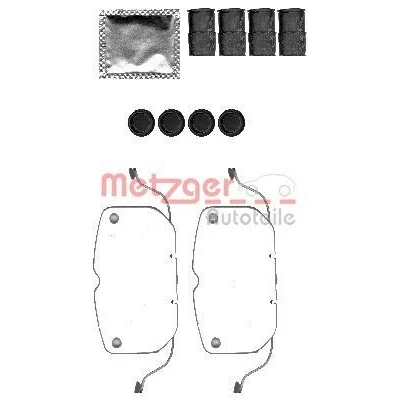 Imagen de METZGER 109 1792 Kit de accesorios, pastillas frenos BMW: X5, X6