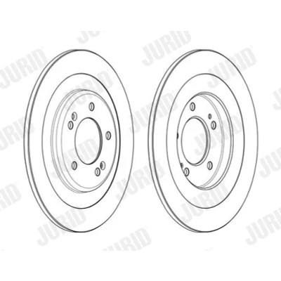 Imagen de JURID 563001JC Disco de freno 300 10 5 114,3 macizo revestido sin accesorios HYUNDAI: i40 Berlina, CW