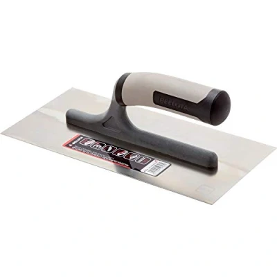 Imagen de Bellota 5864 BIM INOX Llana acero inoxidable mango abierto bimaterial, 280x120 mm, Gris, 0