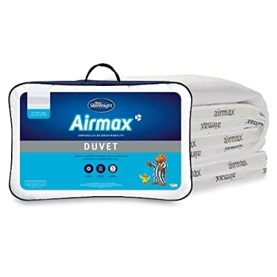 Imagen de Silentnight Airmax Edredón para Cama de Matrimonio (10,5 TOG), Malla, Blanco, Doublé