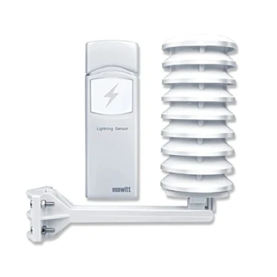 Imagen de Ecowitt sensor inalámbrico del detector de rayos, accesorio para el ecosistema la estación meteorológica Ecowitt, WH57