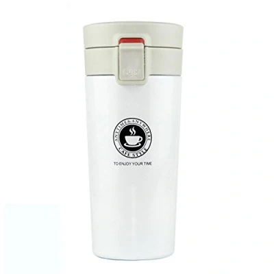 Imagen de SLOSH Taza Termica Cafe Vaso Termo Termico Viaje Blanco