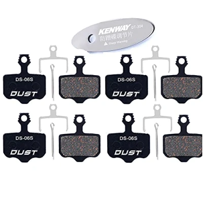 Imagen de CYCEARTH Cyceharth 4 Pares de Pastillas Freno Disco Bicicleta para SRAM Avid Elixir E1 E3 E5 E7 E9 CR XO XX DB1 DB3 DB5 Aceite Nutt (Semi Metallic)