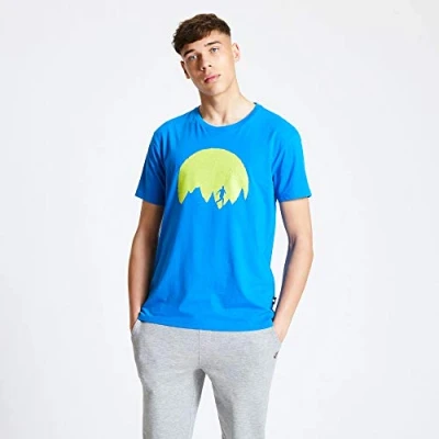 Imagen de Dare2b Determine Camiseta con Estampado Gráfico De Algodón Estilo Informal Y Manga Corta T Shirts/Polos/Vests, Hombre, Atheltic Blue, XXL