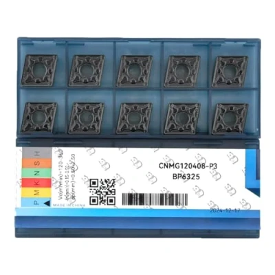 Imagen de CDBP Insertos de Carburo CNC CNMG120408 CNMG432 mecanizado universal acero, plaquitas torneado recubrimiento TiN, 10 piezas